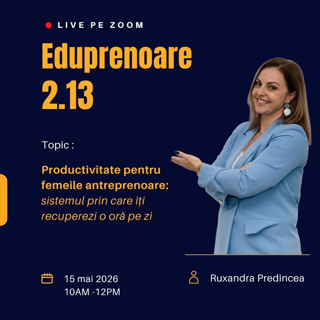 Productivitate pentru femeile antreprenoare: sistemul prin care îți recuperezi o oră pe zi